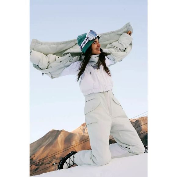 Free People Around The Block Bib Size S snow  jumpsuit - Picture 2 of 8